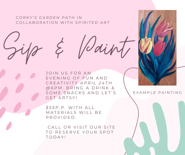 Tulip Porch Board Paint & Sip