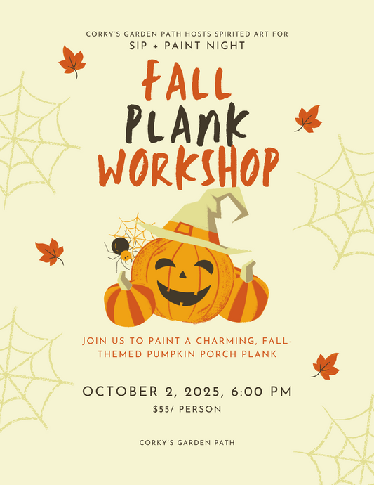Paint + Sip: Fall Plank w Spirited Art