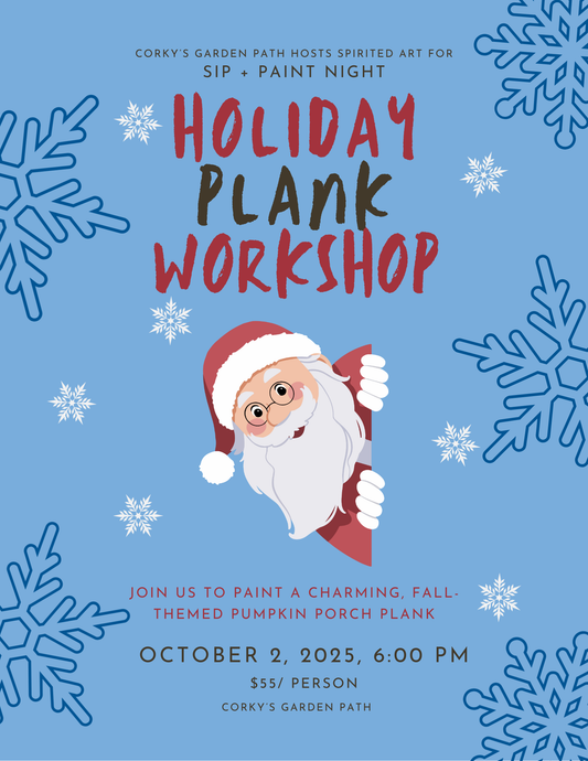 Holiday Porch Plank Paint & Sip