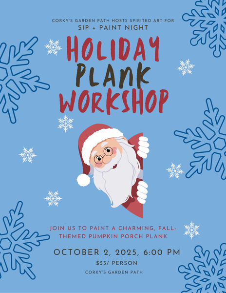 Holiday Porch Plank Paint & Sip