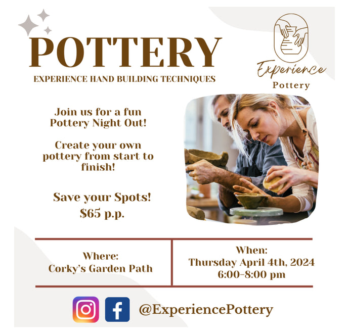 Pottery Night Out Experience!!